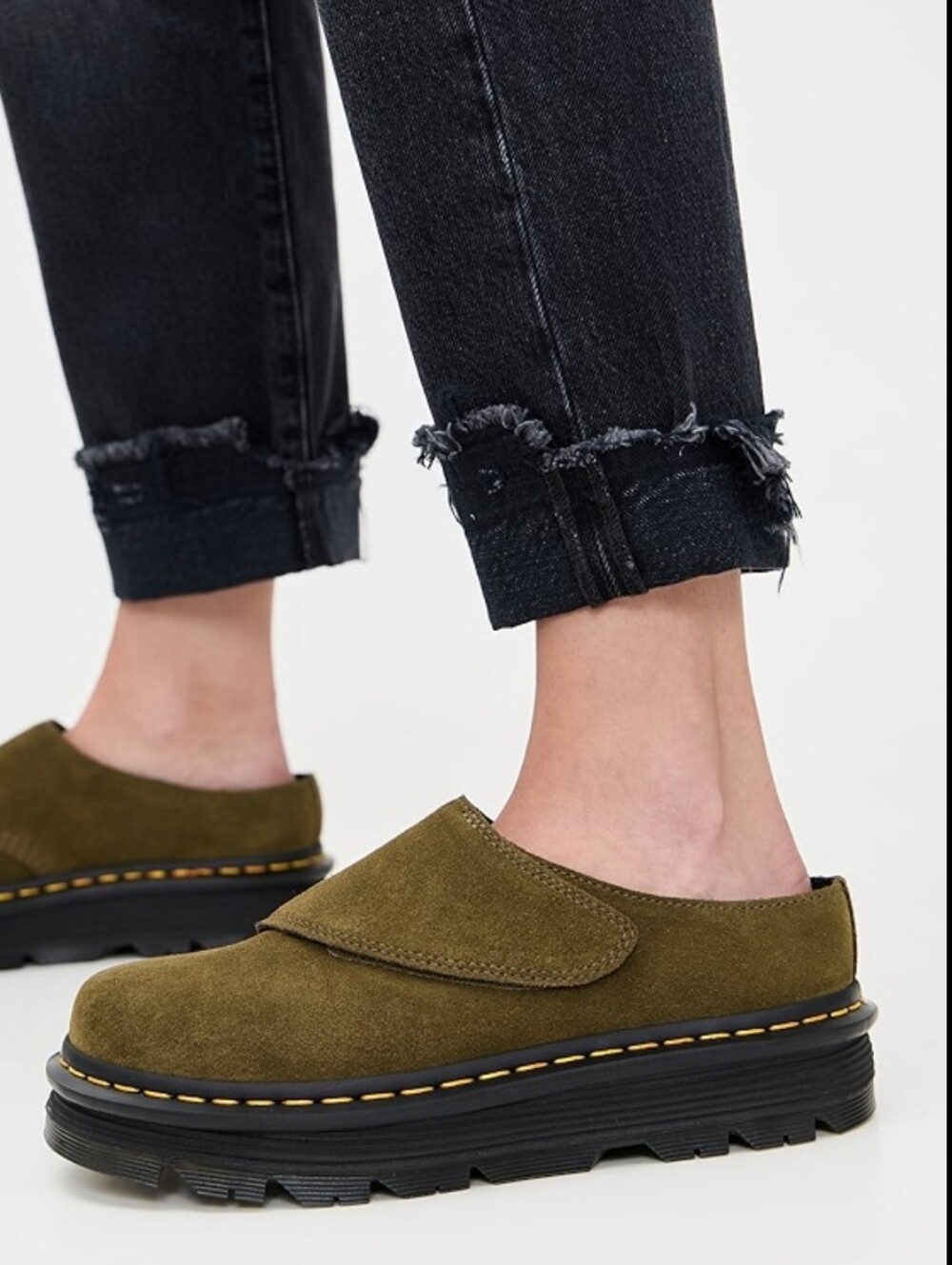 Dr Martens Zebzag AnyWair Suede Mules Size 8 Mens / 9 Women's - Picture 2 of 9